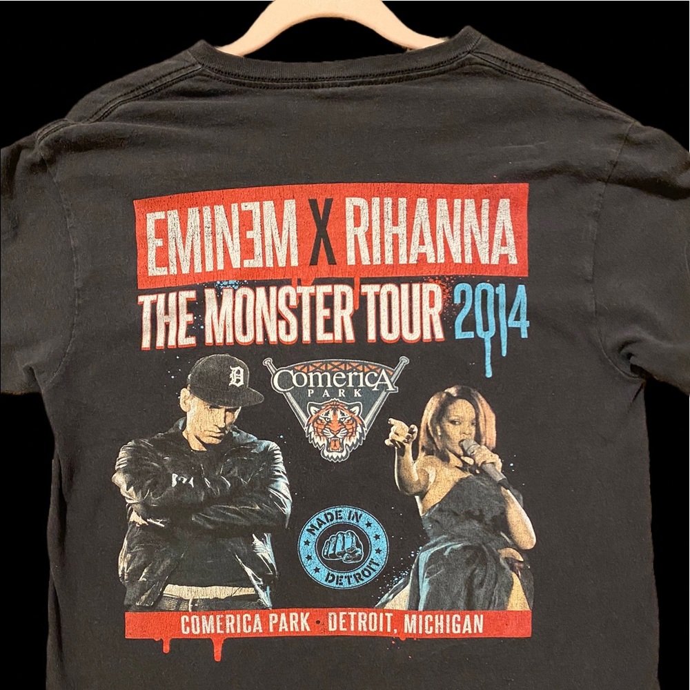 Concert T shirt Riri & Eminem 2014 M